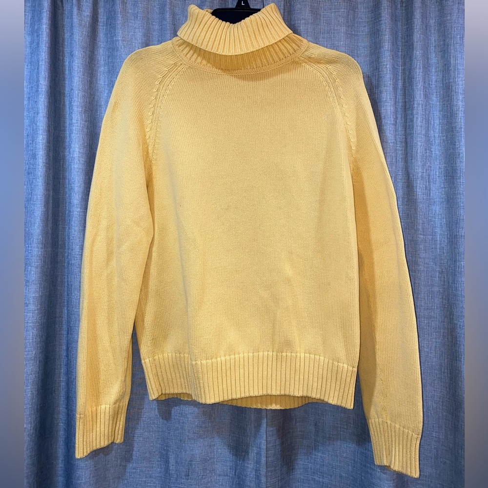 Yellow Turtle Neck Sweater